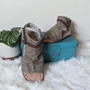 Blowfish Canvas and Leather Sandals